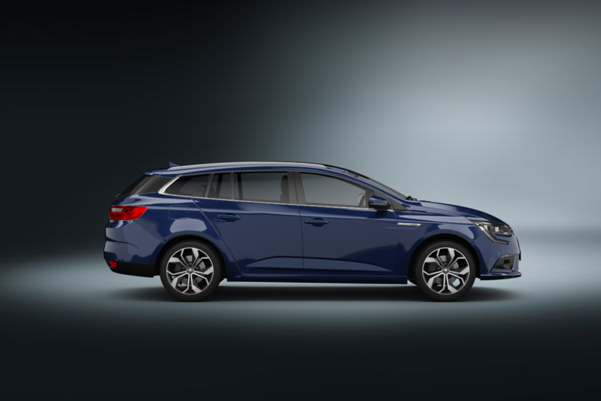 renault megane kombi blau 2017