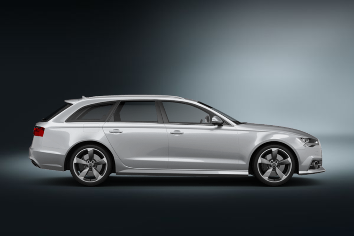 audi a6 kombi silber 2015