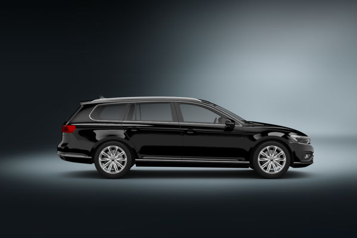 vw passat stationwagon black 2021