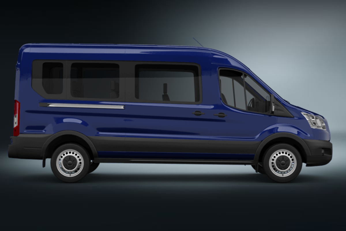 ford transit van blau 2018