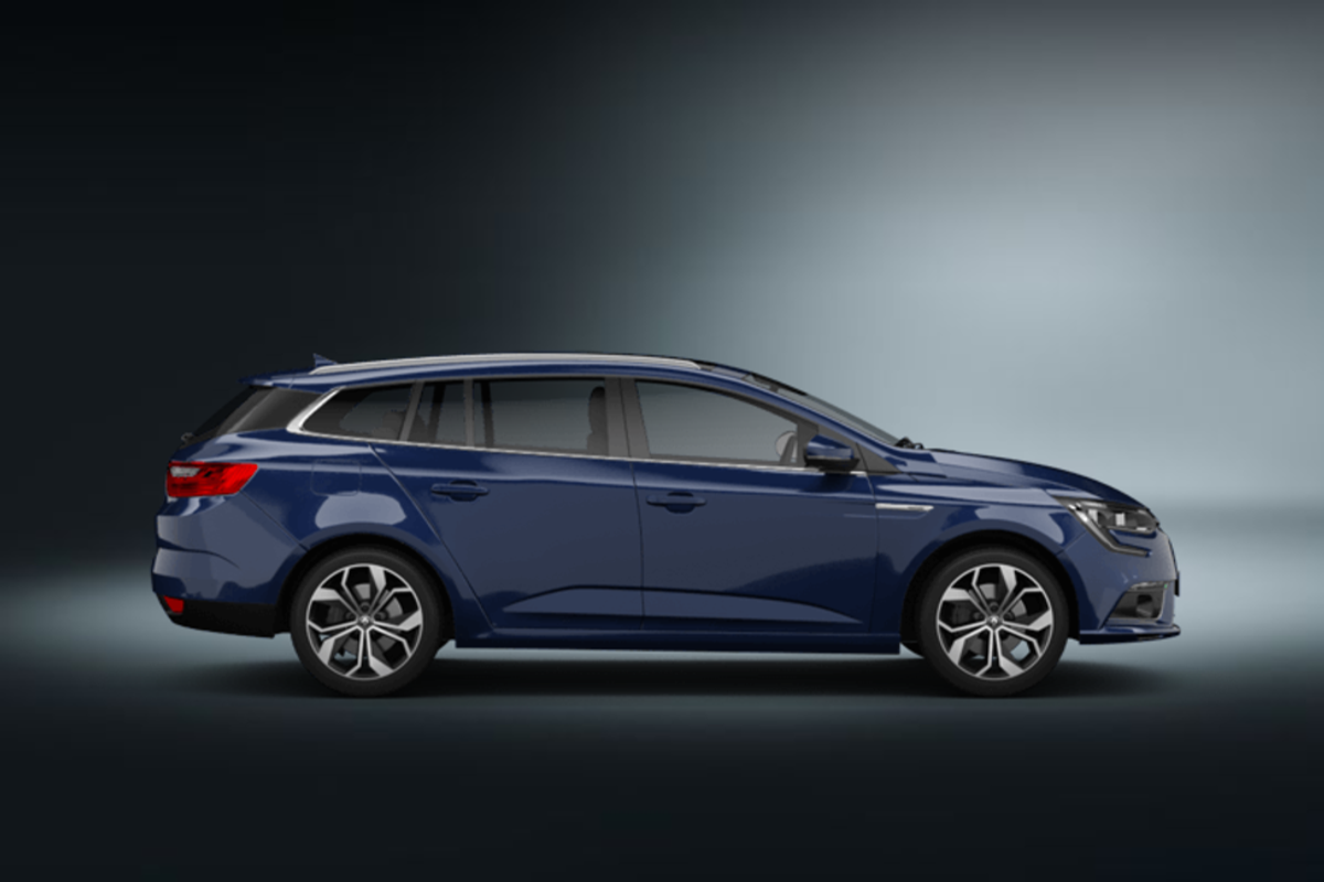 renault megane kombi blau 2018