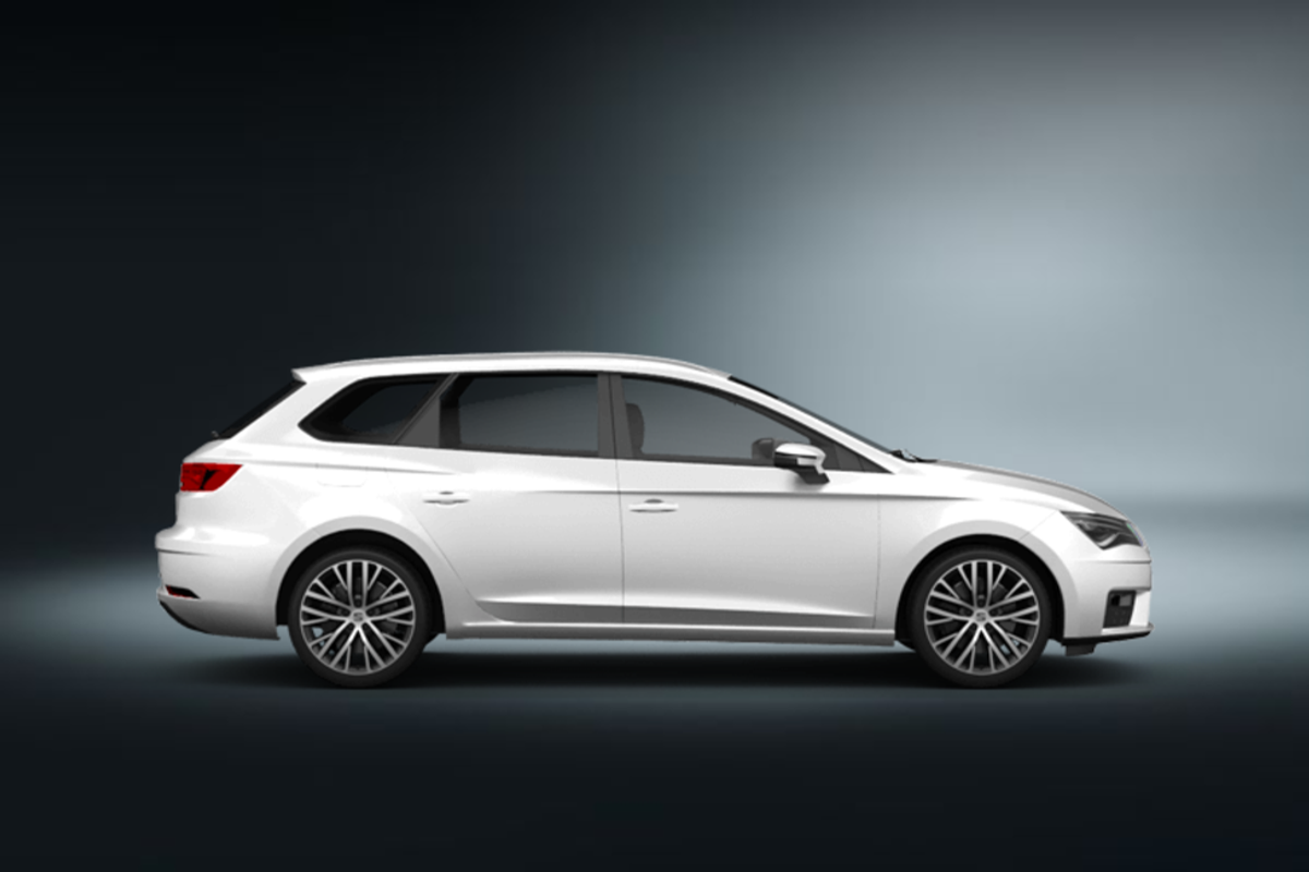 seat leon kombi weiss 2018