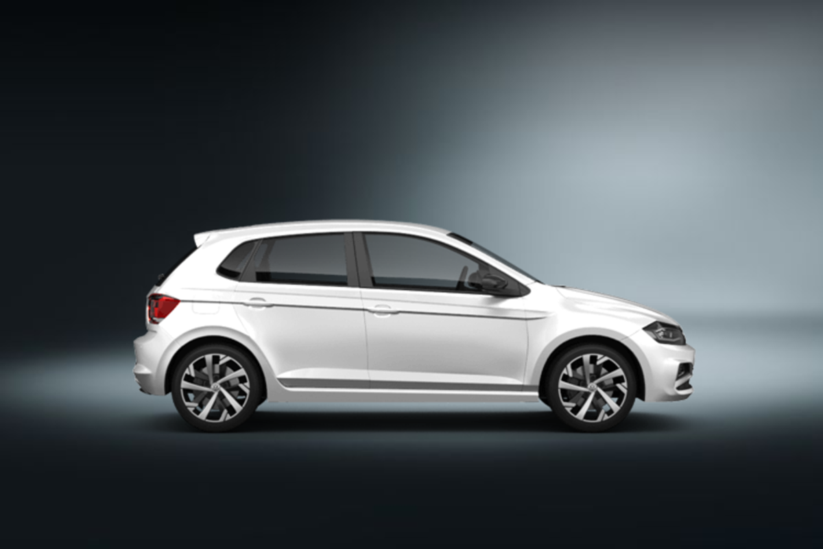 vw polo 5d weiss 2018