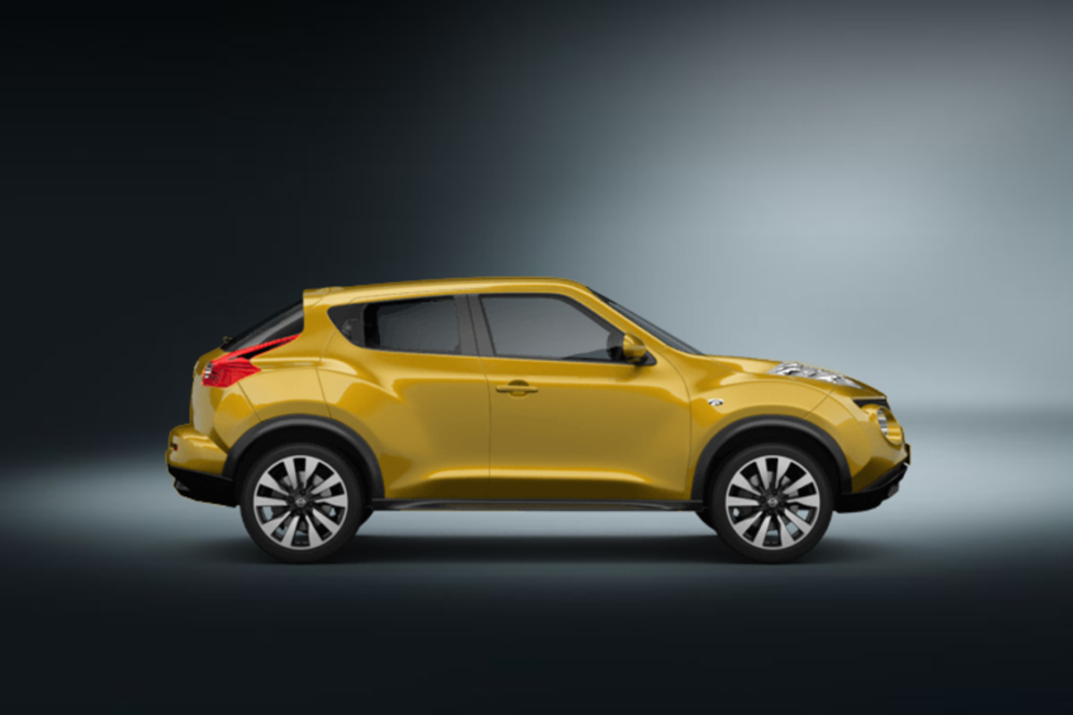 nissan juke 5d gelb 2014