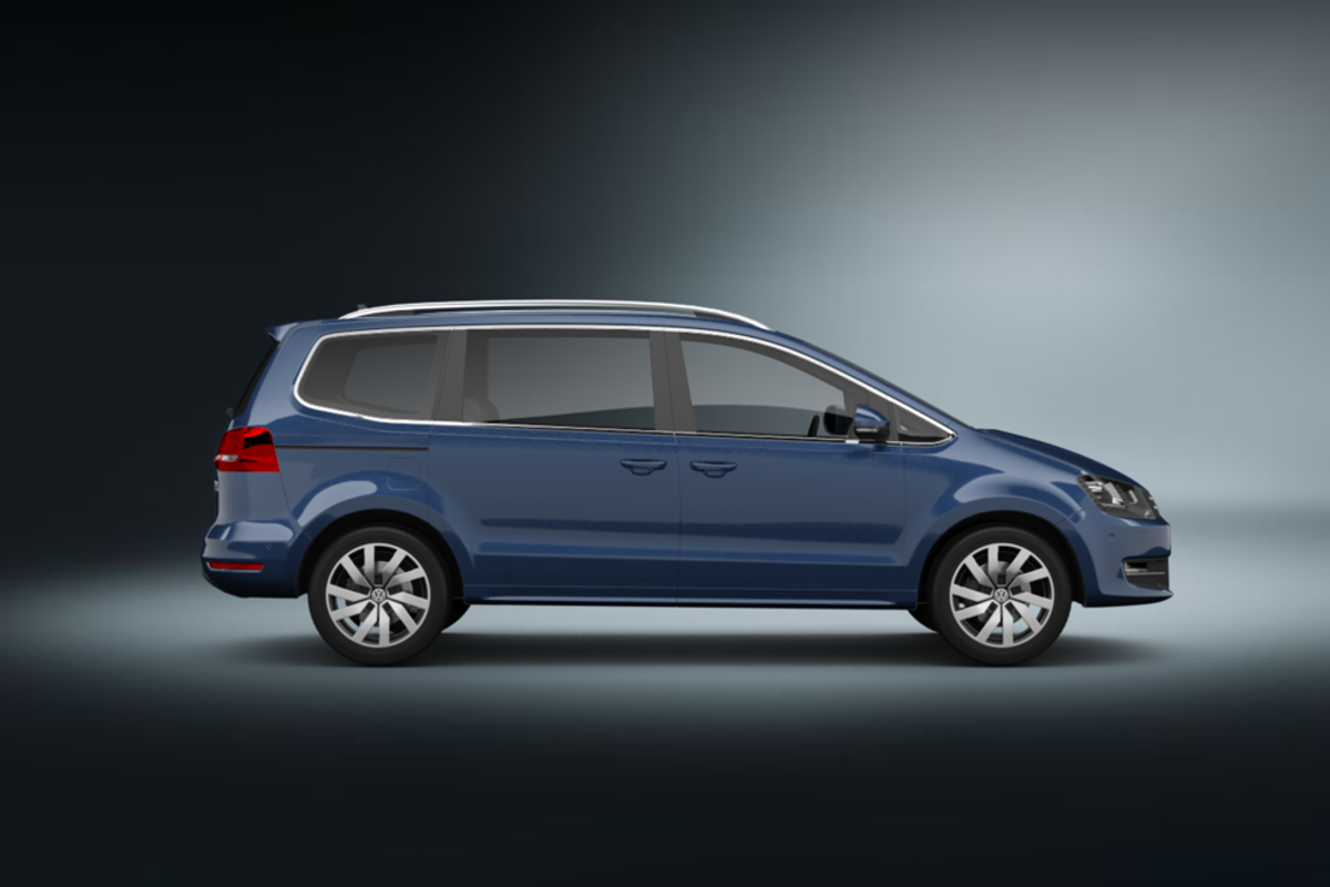 vw sharan van blau 2020