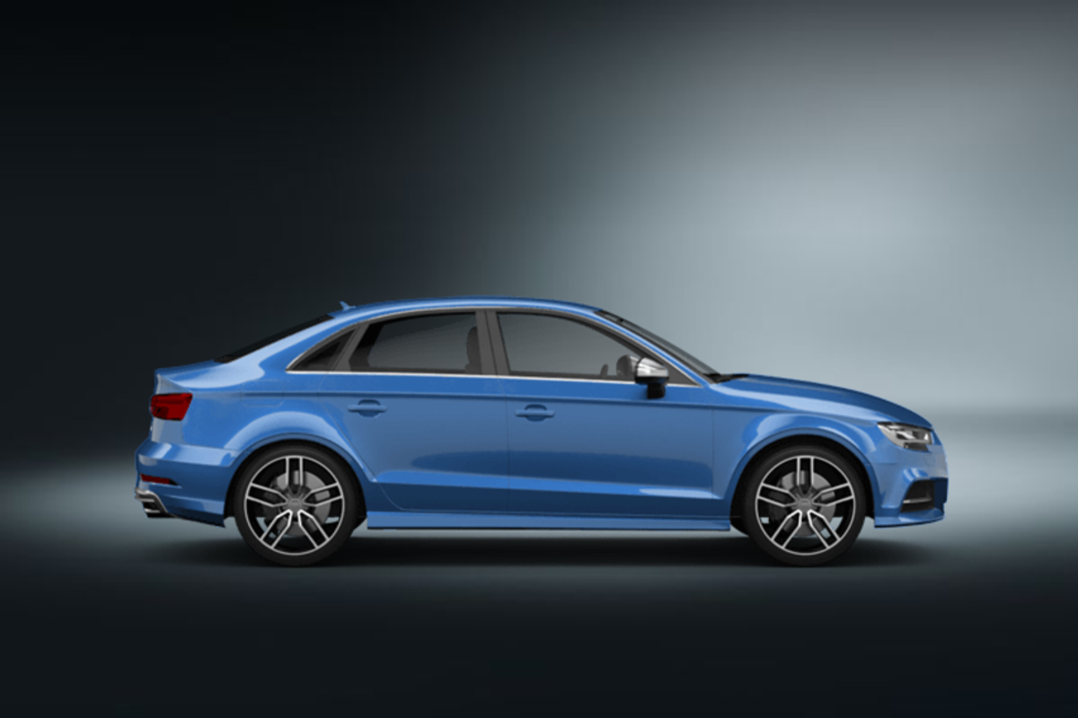 audi s3 4d blau 2018