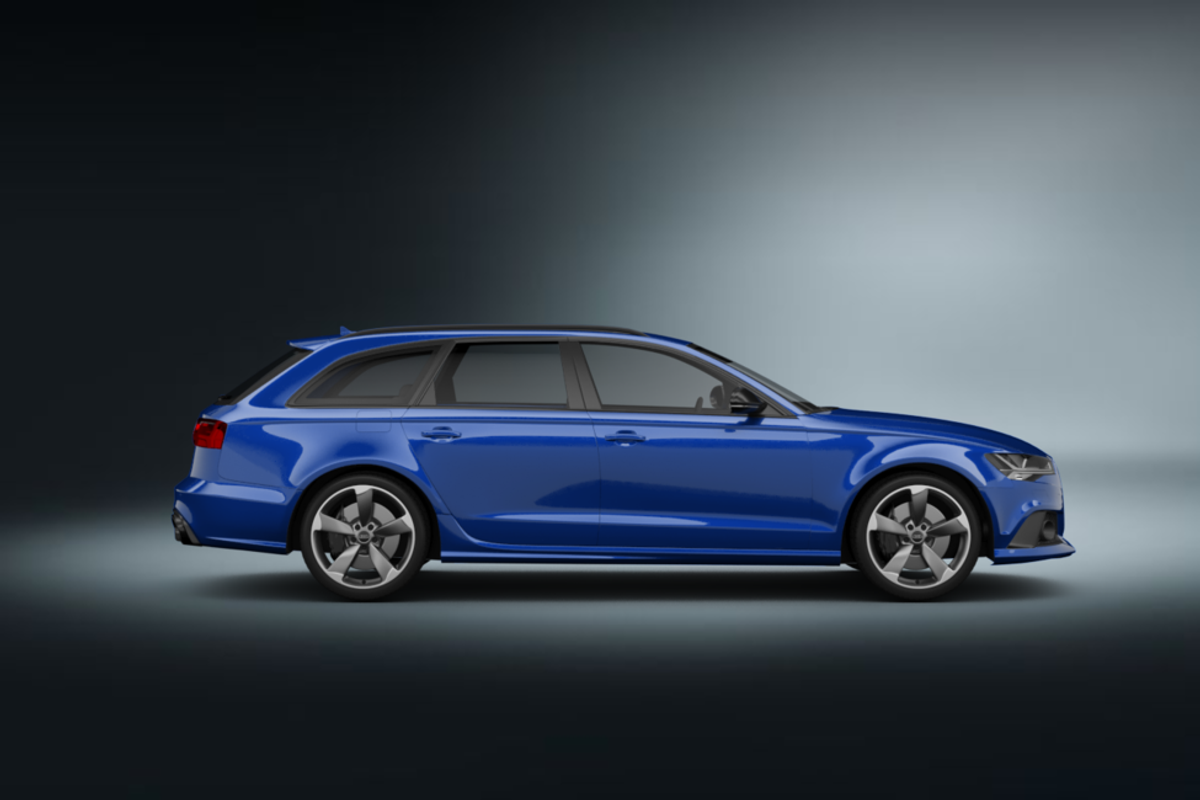 audi rs6 kombi blau 2018