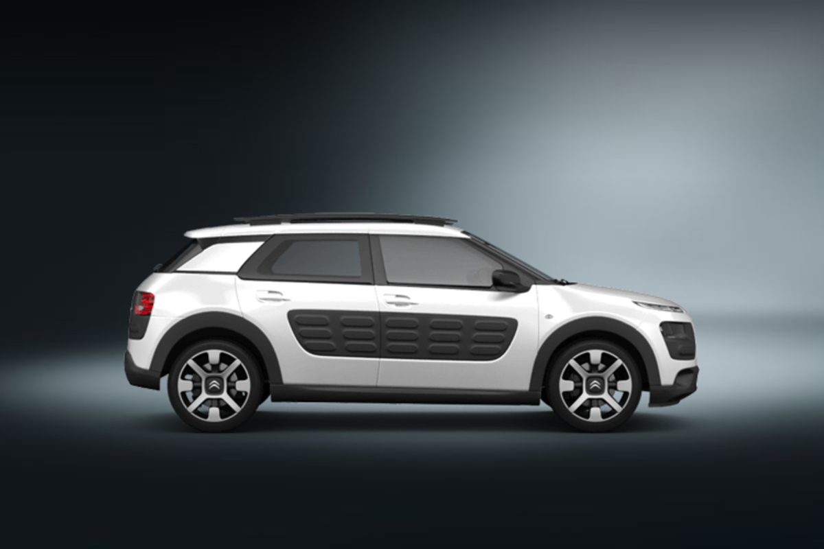 citroen c4 cactus 5d gelb 2014