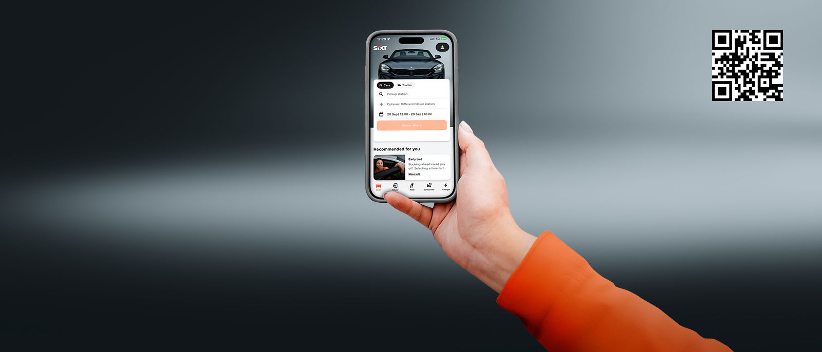Get the most out of Sixt one in our app.