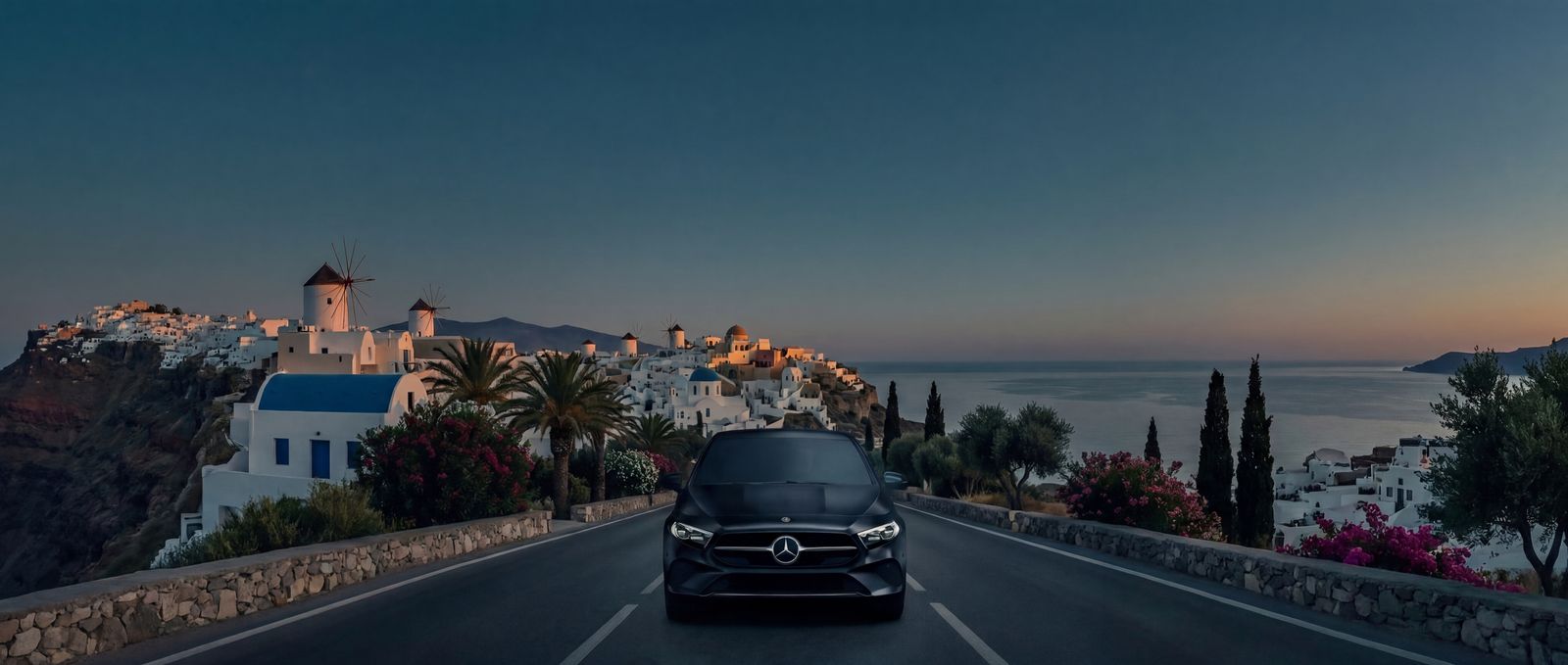 Mietwagen Santorini