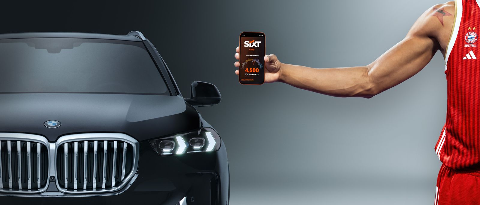 Das SIXT ONE Rewards Programm mit exklusiven Vorteilen für FC Bayern Basketball Fans.