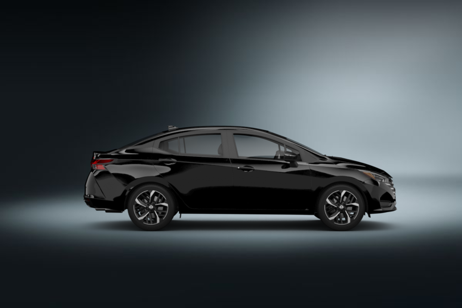 Nissan Versa in schwarz