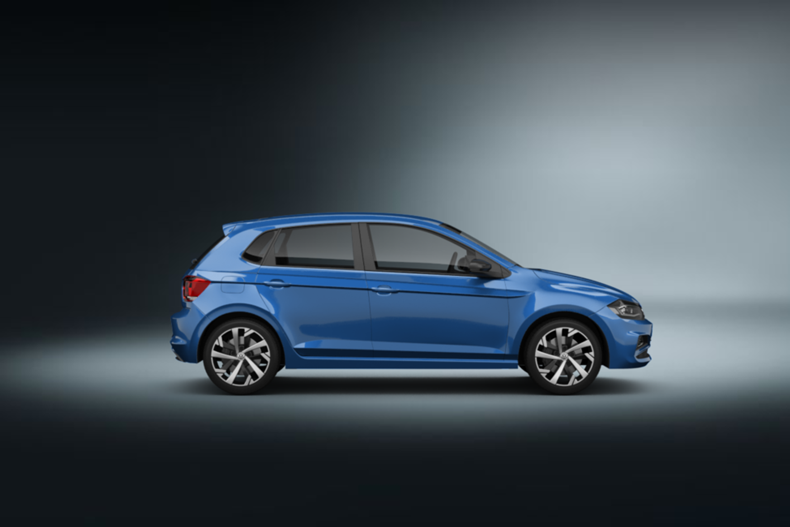 vw polo 5d blau 2020