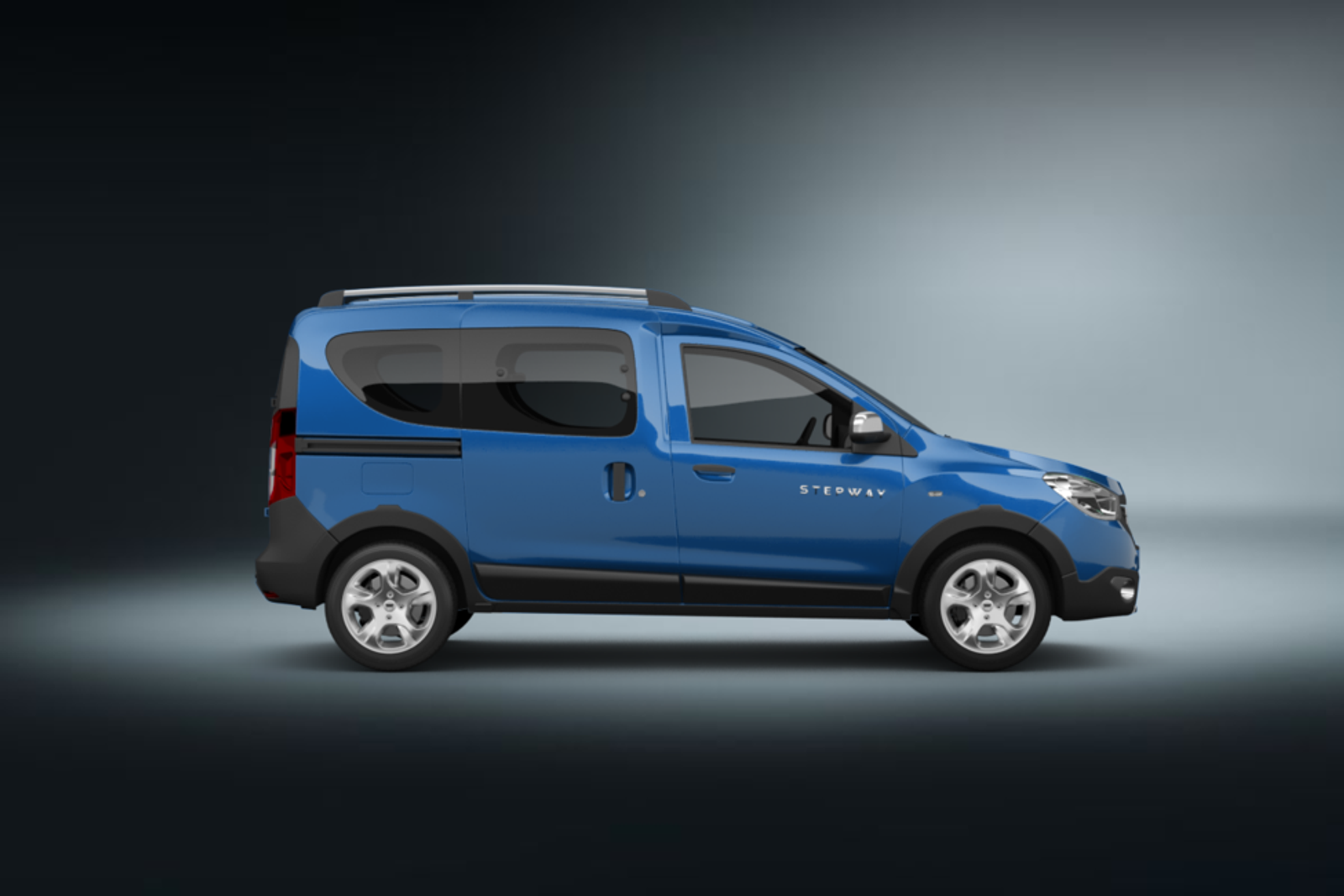 dacia dokker stepway van blau 2015