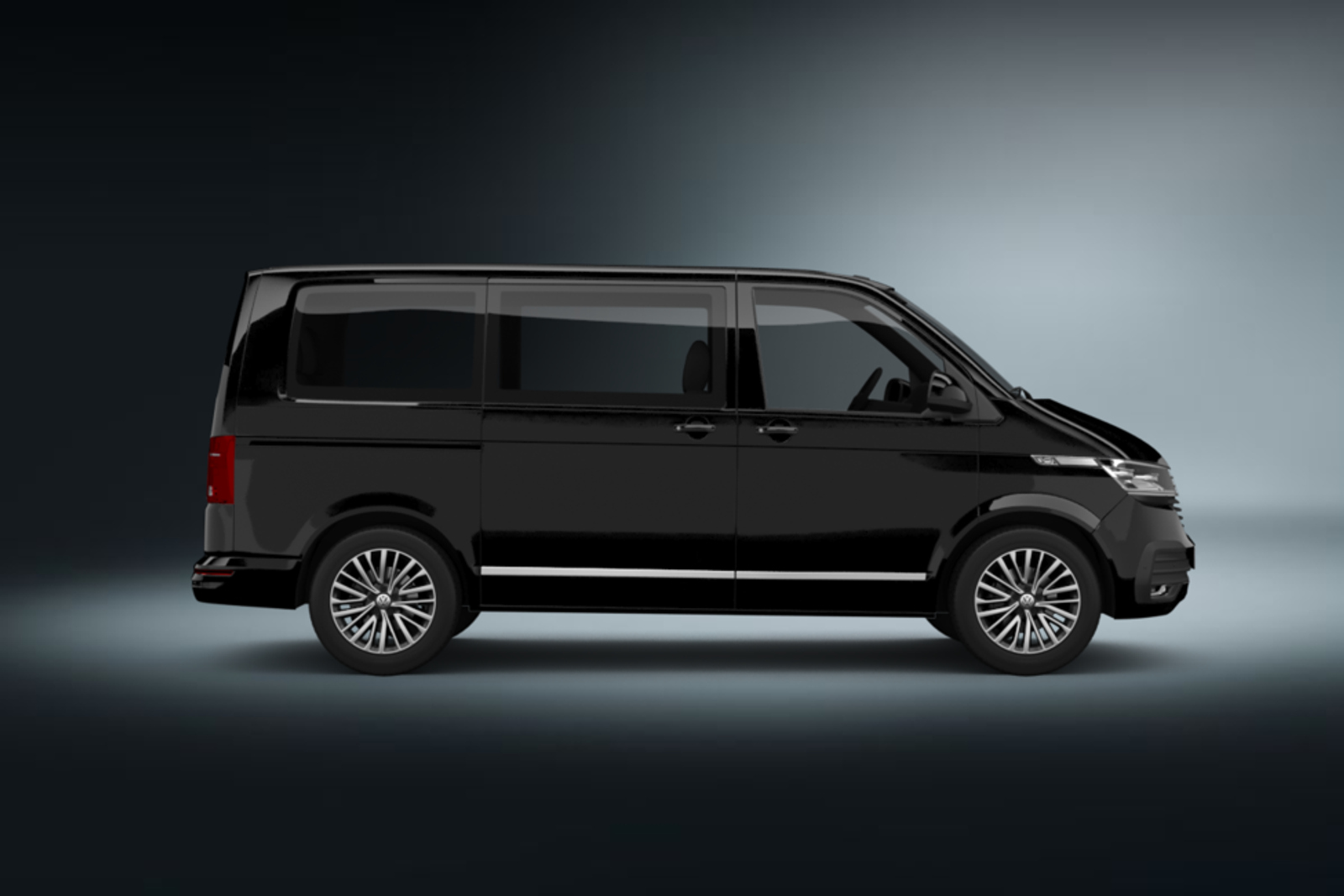 Vw Caravelle Van mit SIXT-Hintergrund