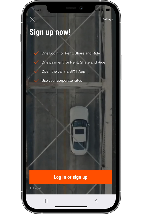 SIXT application