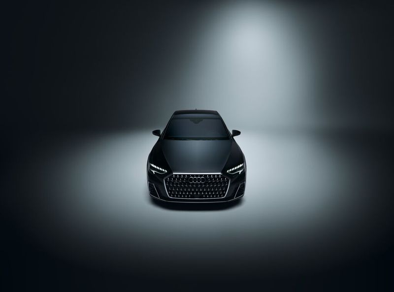 Black company vehicle